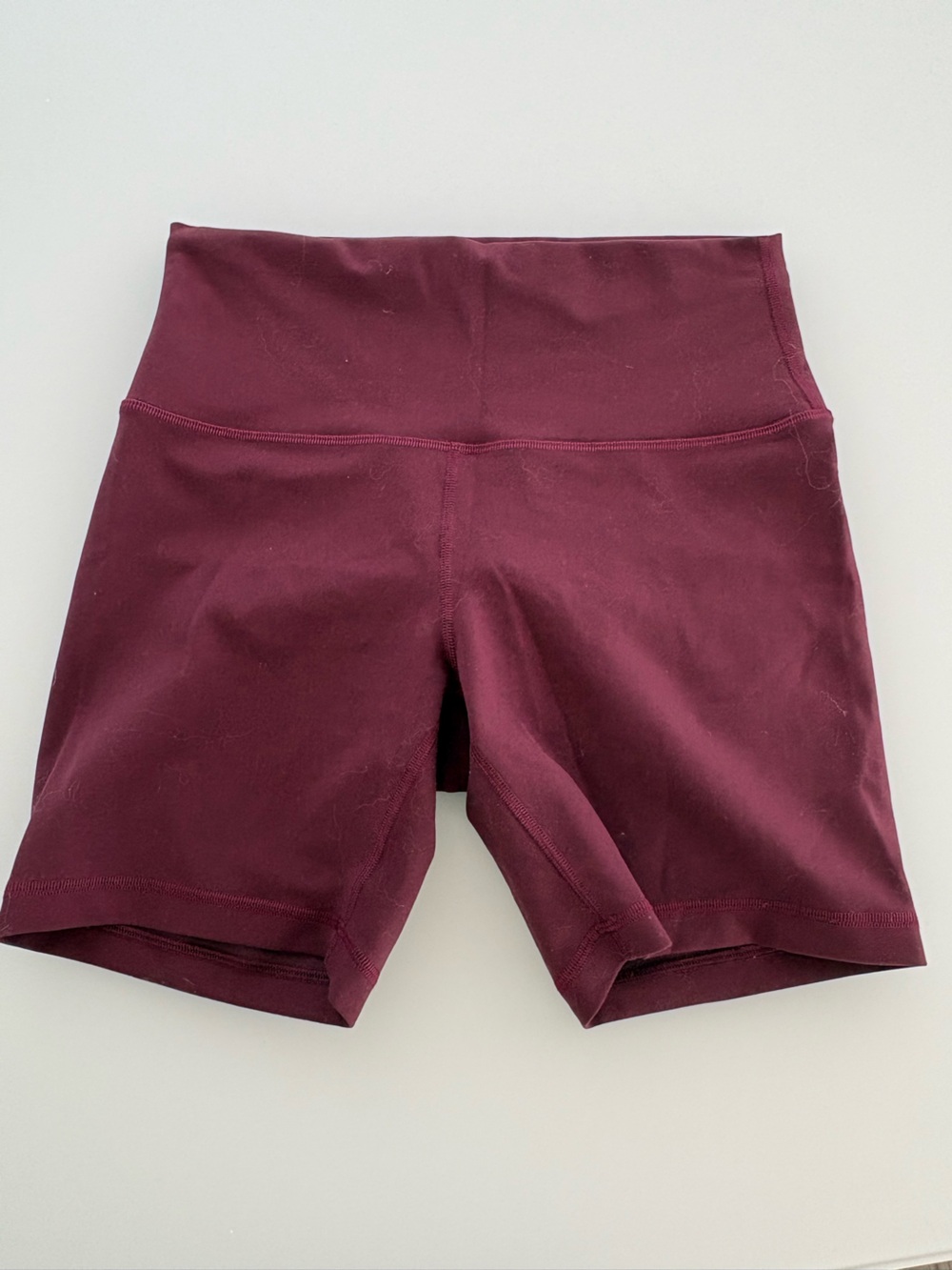 lululemon athletica Deep Burgundy High-Rise Athletic Shorts